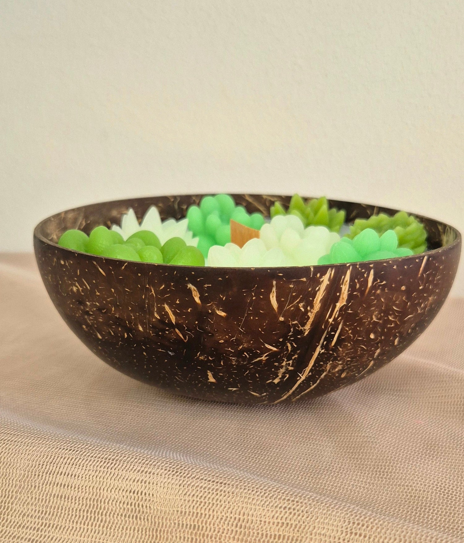 Bougies bols de coco