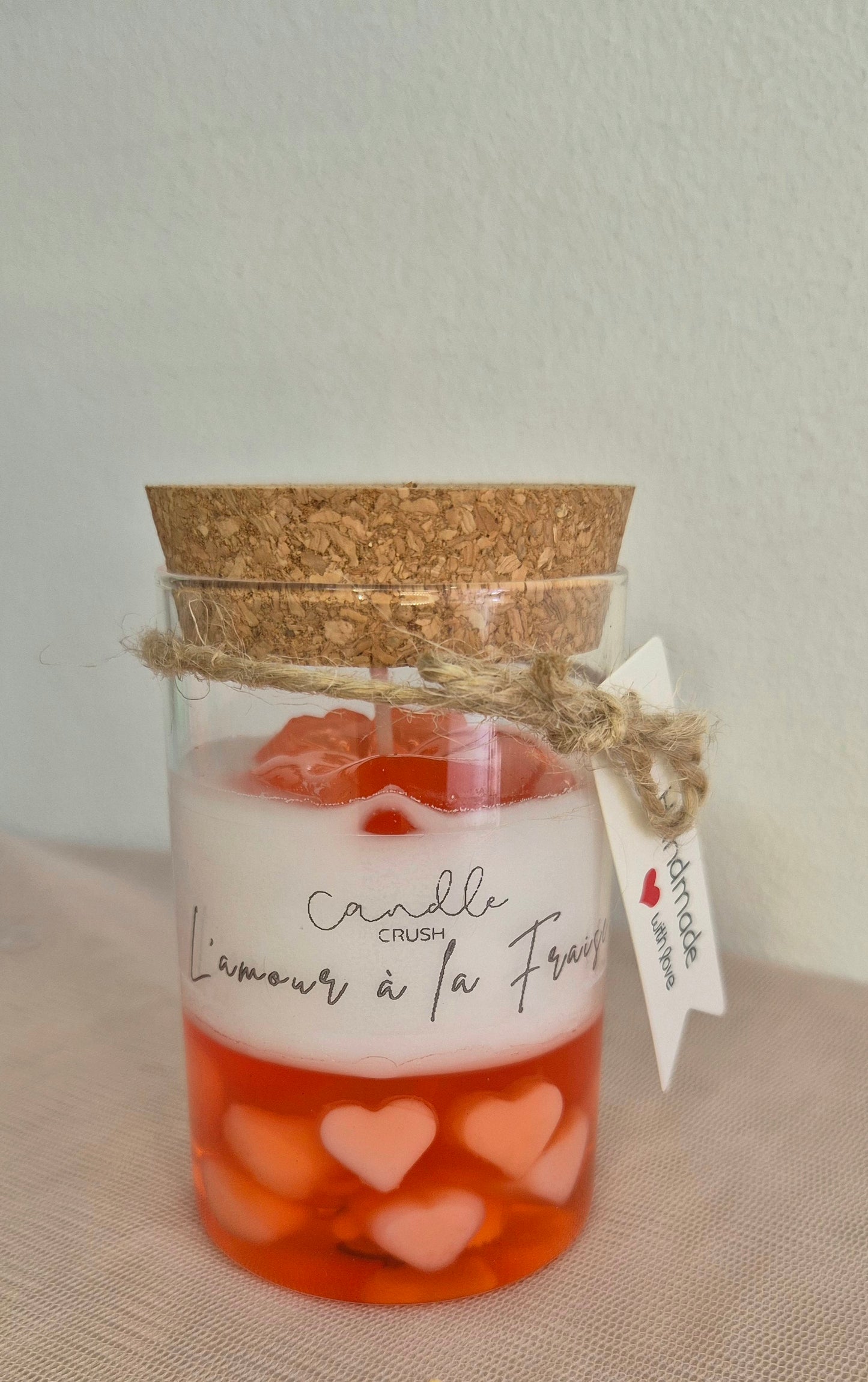 Bougie L'amour à la Fraise