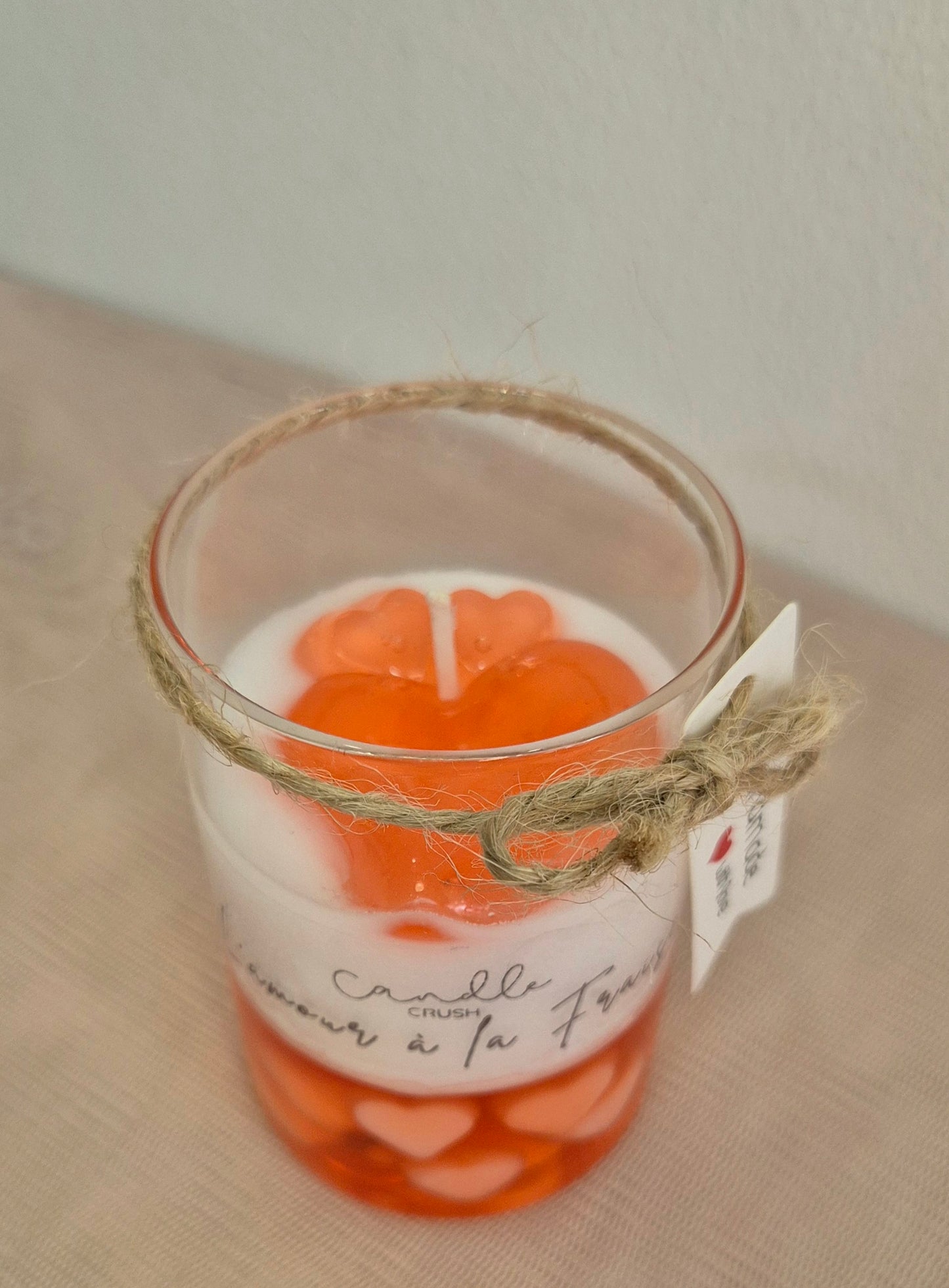 Bougie L'amour à la Fraise