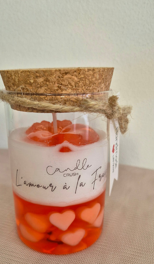 Bougie L'amour à la Fraise