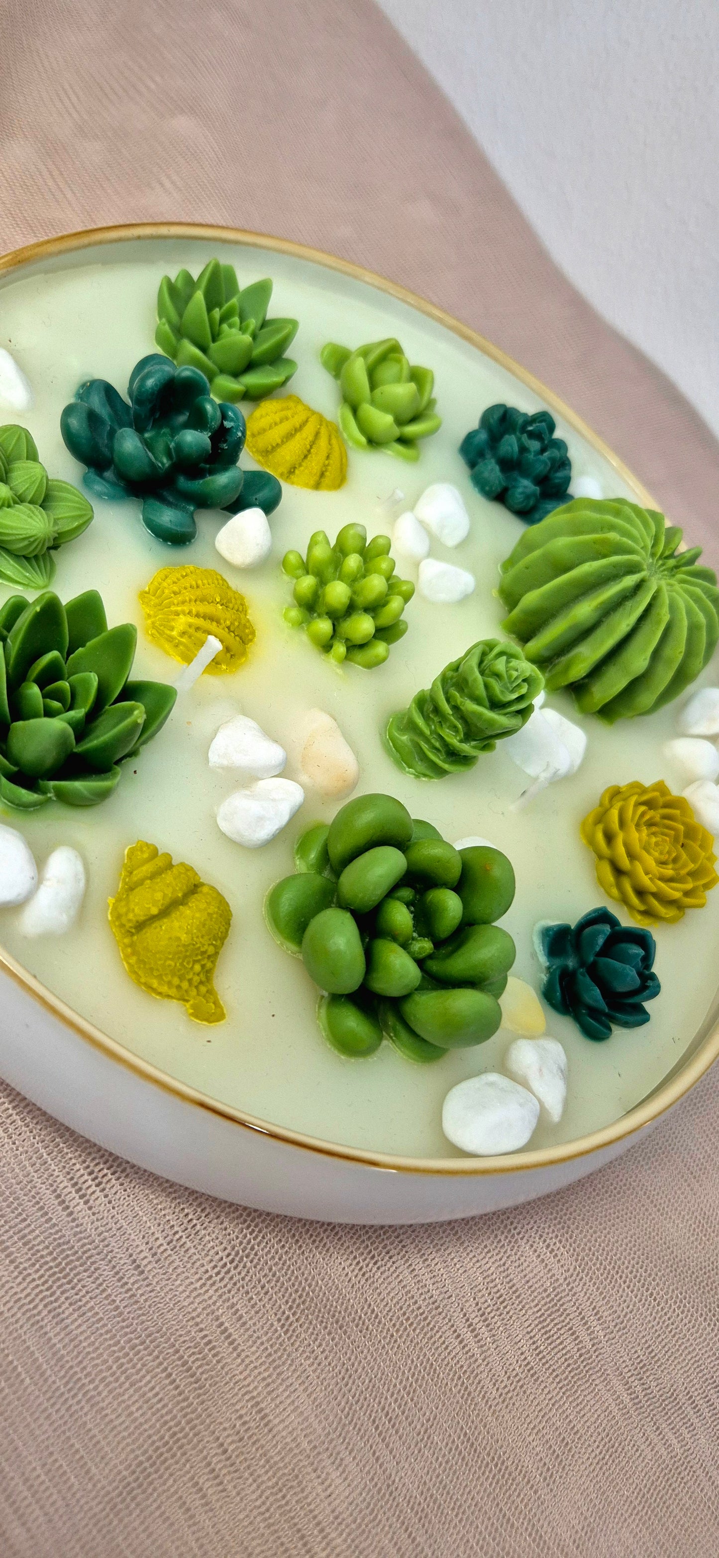 Bougie Jardin Cactus Jasmin Blanc