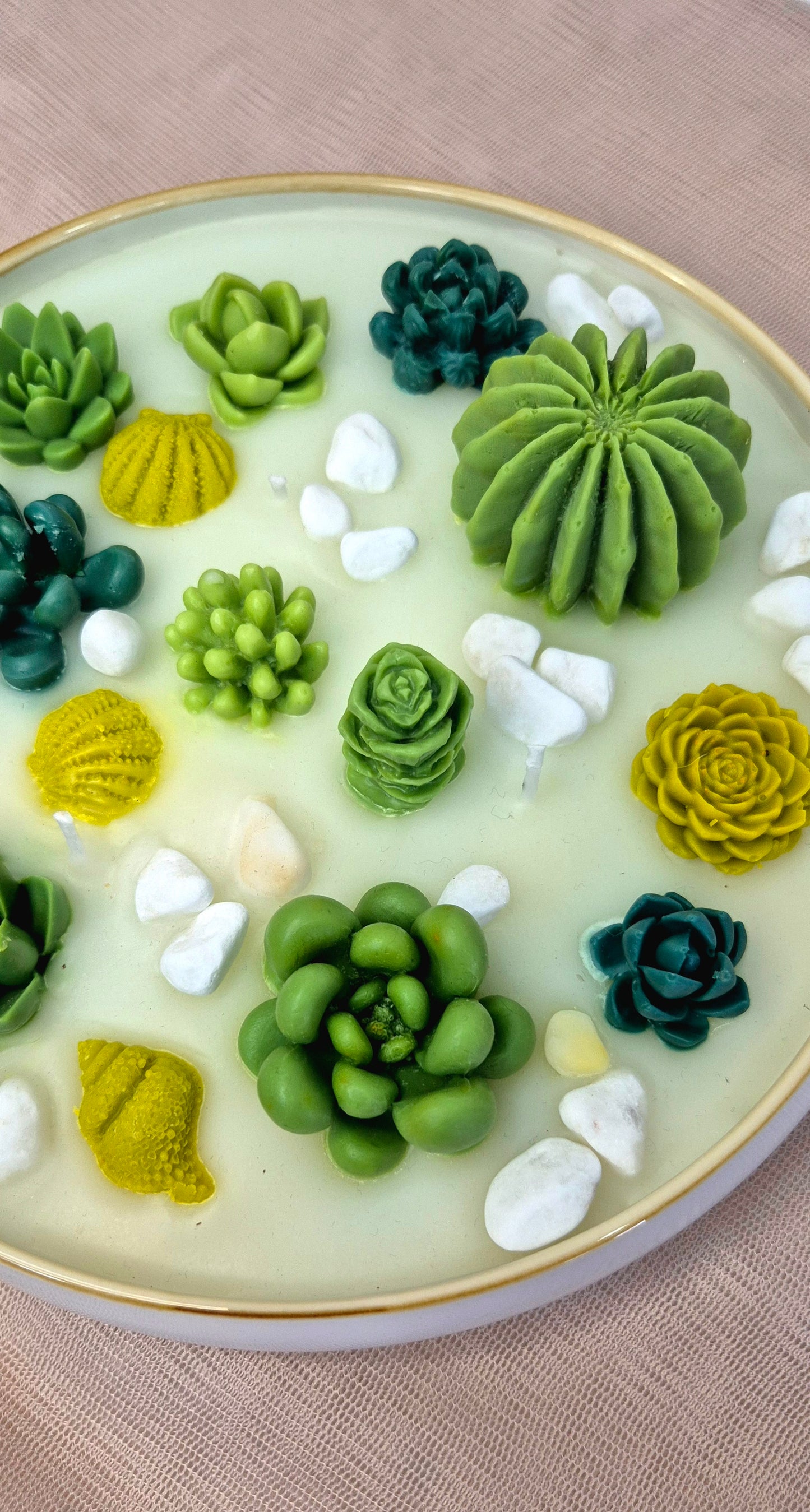 Bougie Jardin Cactus Jasmin Blanc