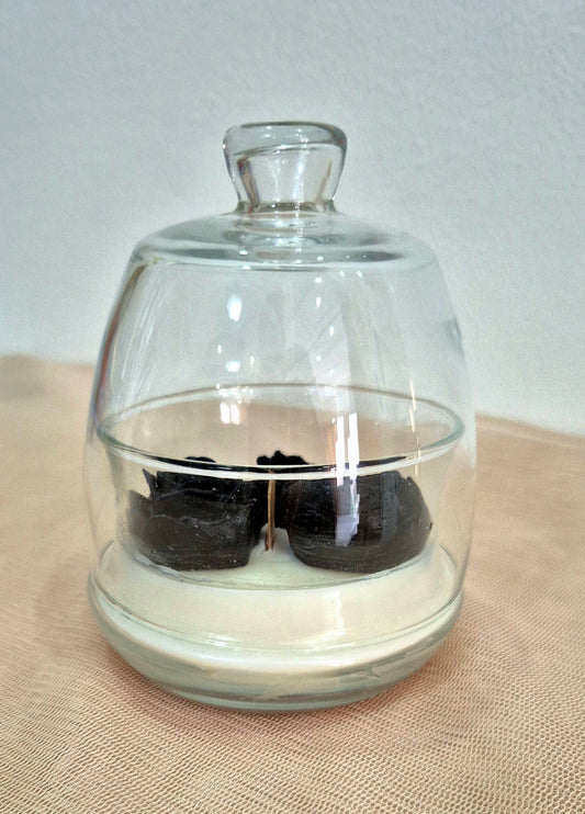 Bougie Cloche Fleurs Santal