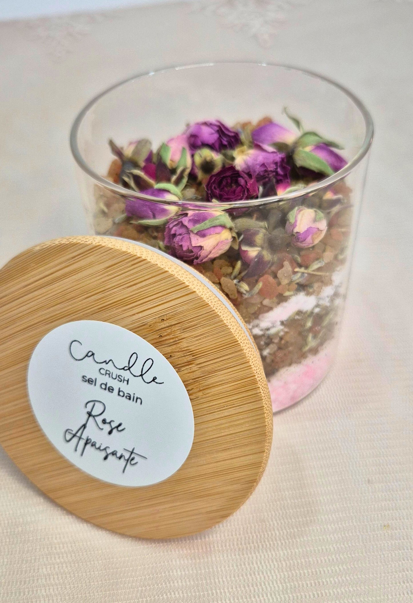 Sel de bain Rose