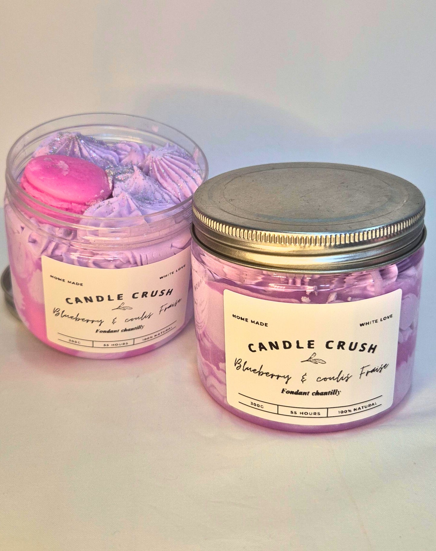 Fondant chantilly 300G / Blueberry coulis Fraise