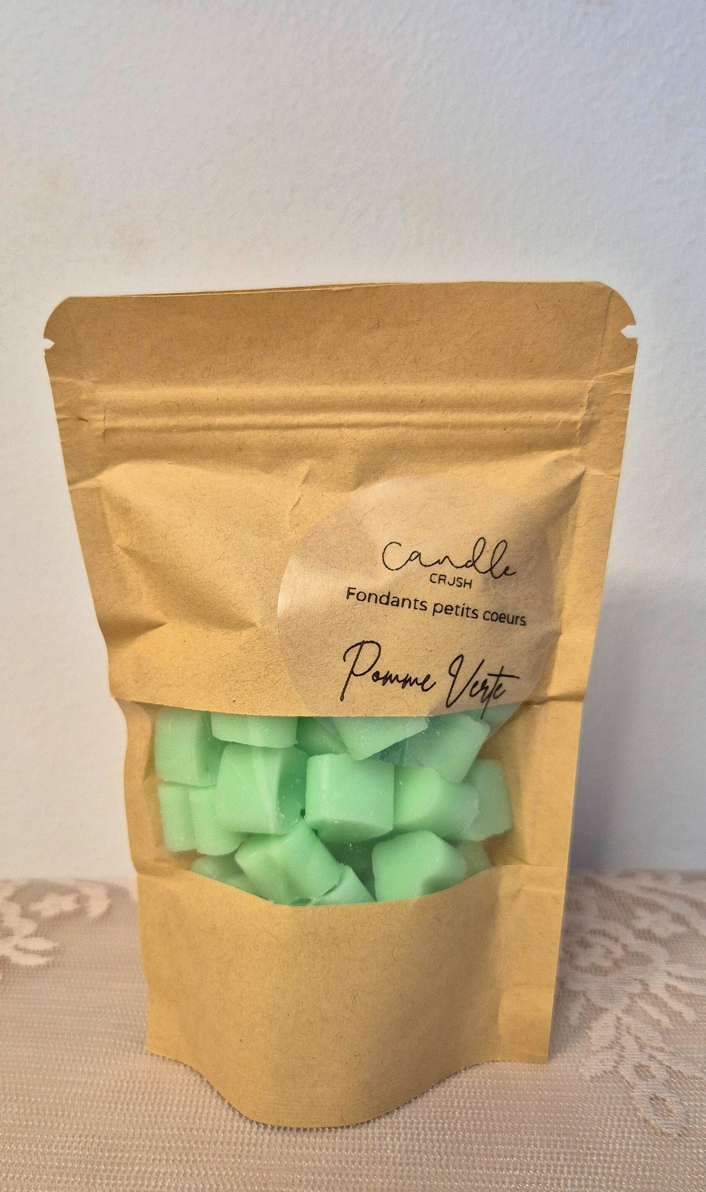 Fondants Petits coeurs 50G / Pomme Verte