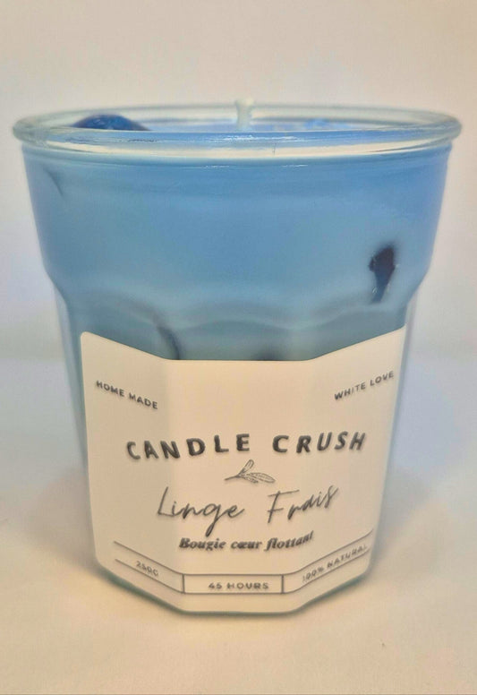 Bougie Coeurs Flottants / Linge Frais